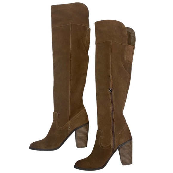 Dolce Vita Ohanna Over The Knee Boots in Brown Suede Size 6.5 - Picture 7 of 12